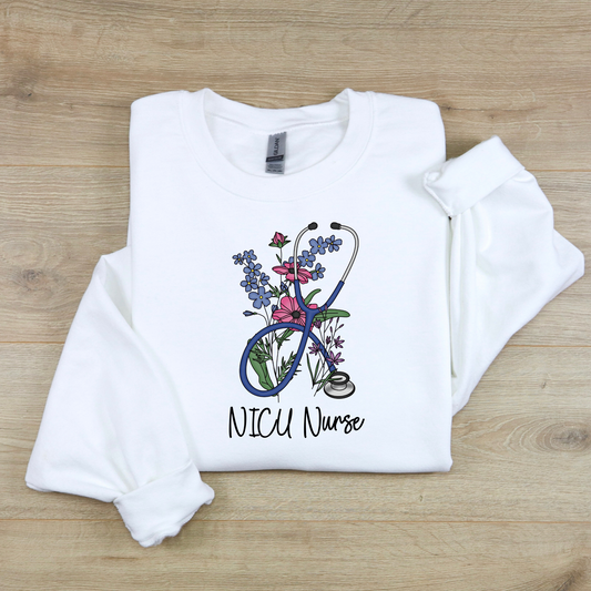 NICU nurse crewneck sweatshirt