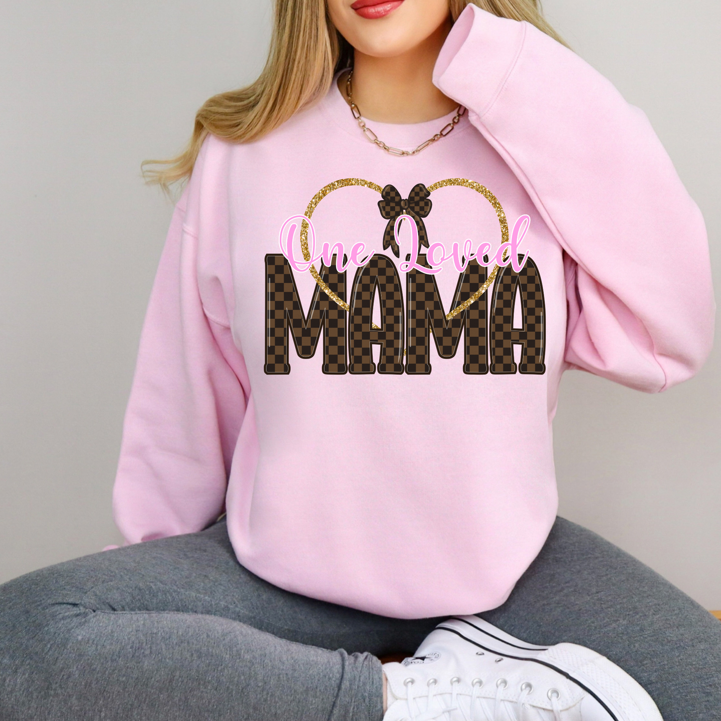 Loved Mama Crewneck Sweatshirt