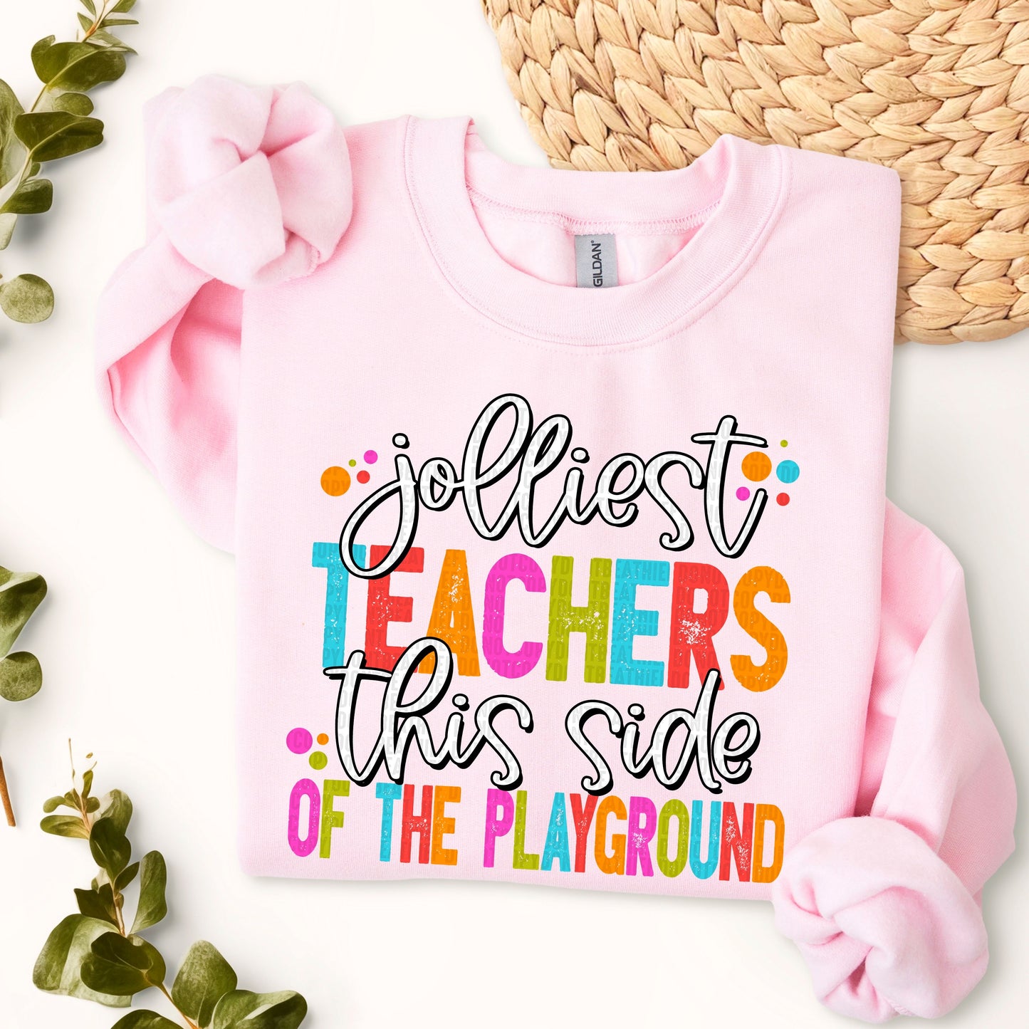 Jolliest Bunch of Teachers | Teacher Christmas Sweatshirt