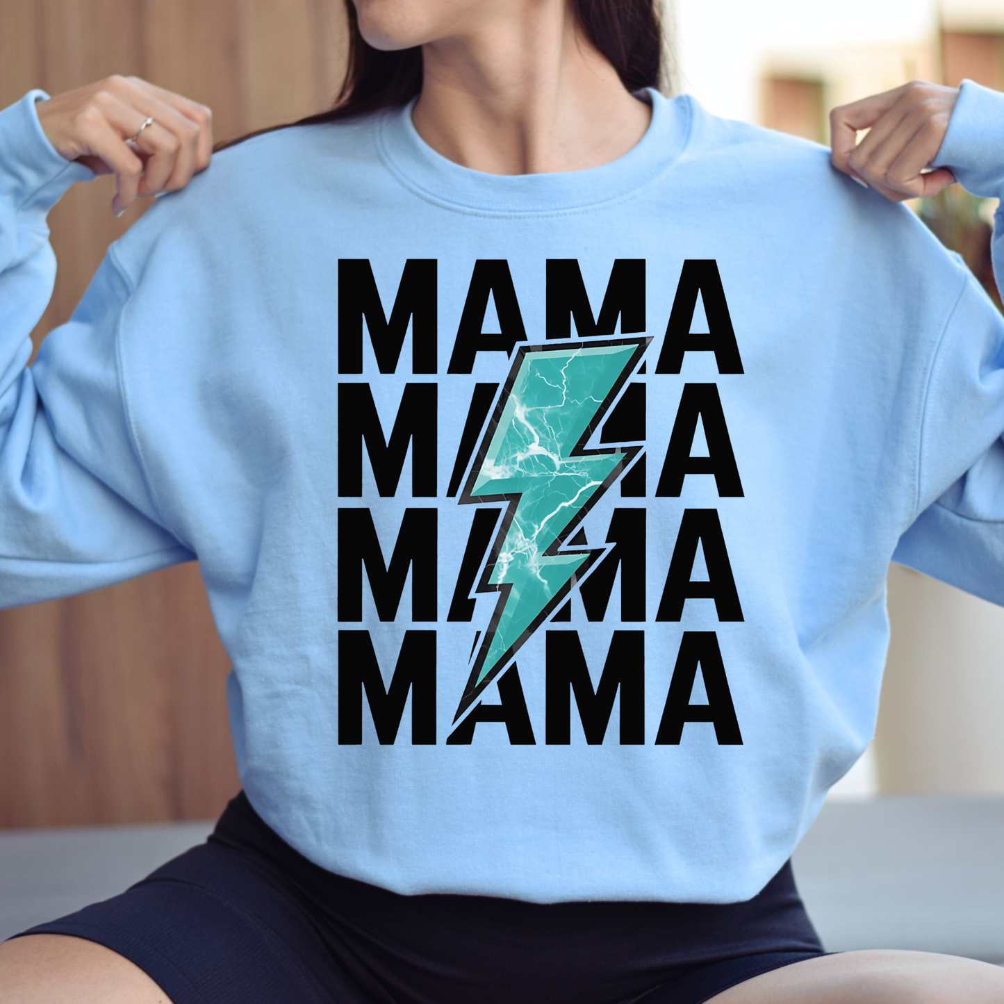 Western Mama Lightening Bolt Crewneck Sweatshirt