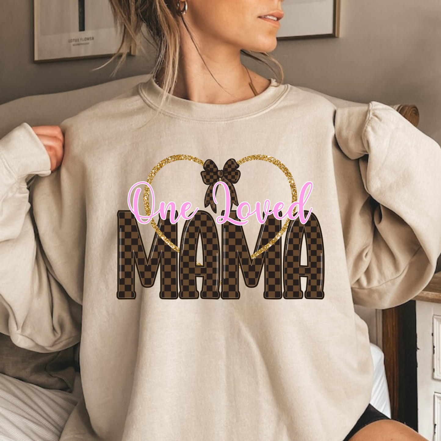 Loved Mama Crewneck Sweatshirt