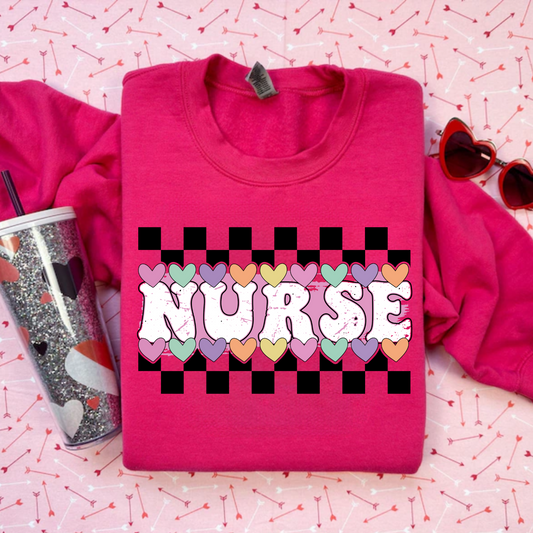 Valentine's Day Nurse Candy Hearts Sweatshirt