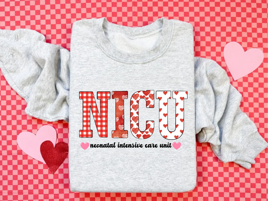 NICU Nurse Valentine's Day Sweatshirt