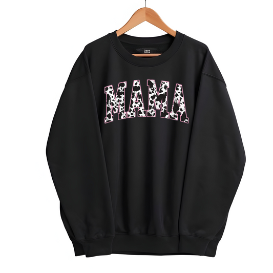 Cow Print Mama Sweatshirt Crewneck