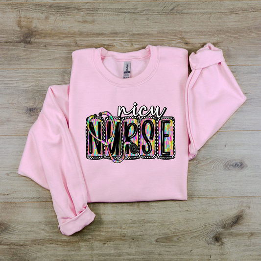 NICU nurse crewneck sweatshirt