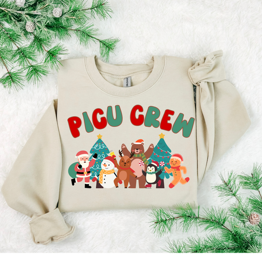 PICU Nurse Christmas Sweatshirt