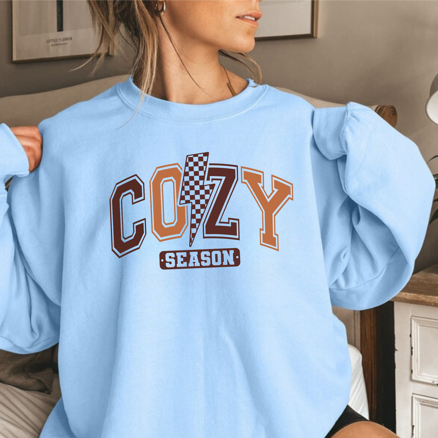 Cozy Season Retro Crewneck Sweatshirt