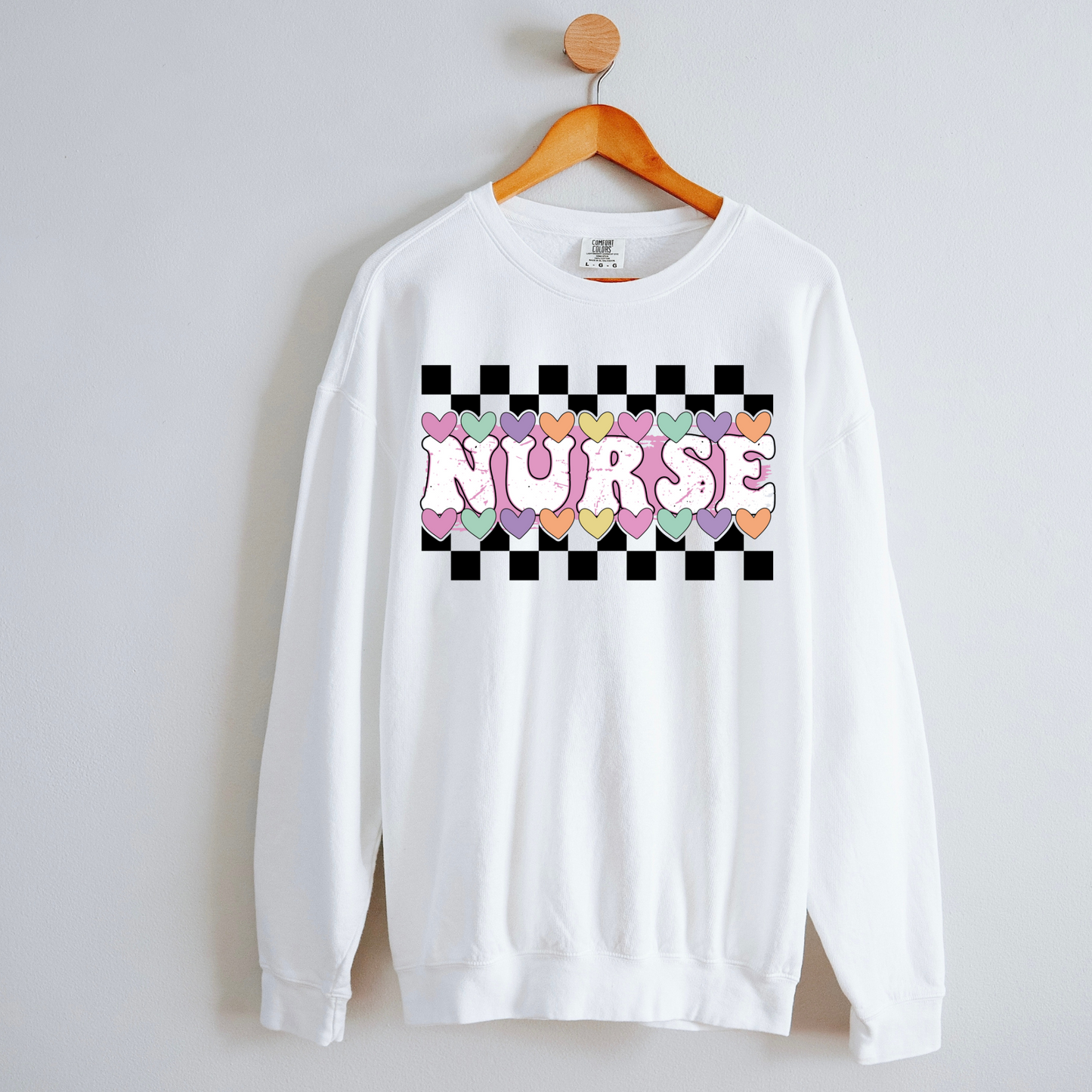 Valentine's Day Nurse Candy Hearts Sweatshirt