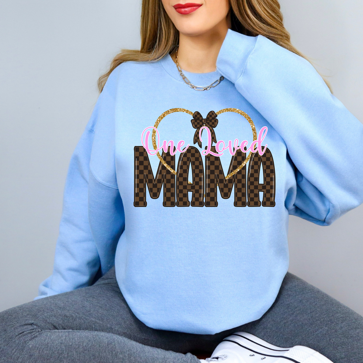 Loved Mama Crewneck Sweatshirt