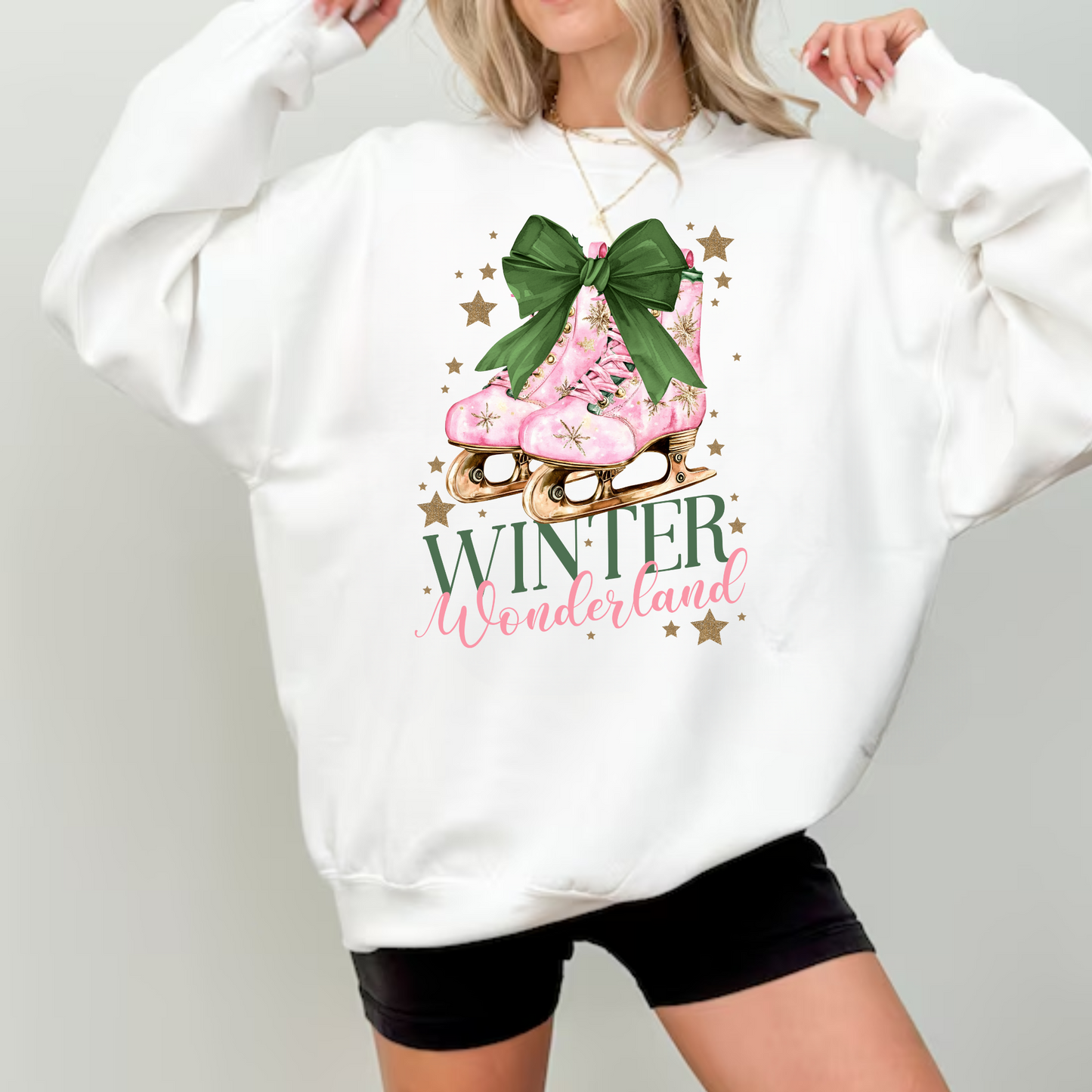 Winter Wonderland Coquette Christmas Crewneck Sweatshirt