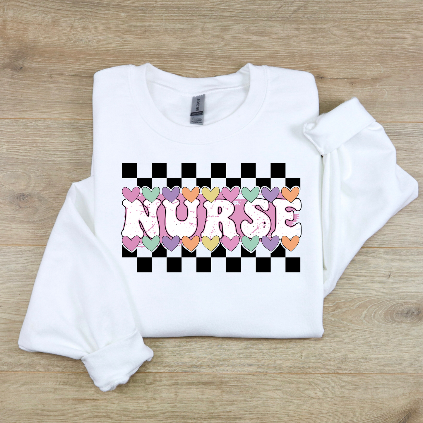 Valentine's Day Nurse Candy Hearts Sweatshirt