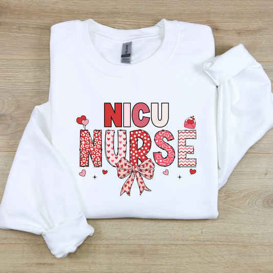 NICU Nurse Valentine's Day Sweatshirt