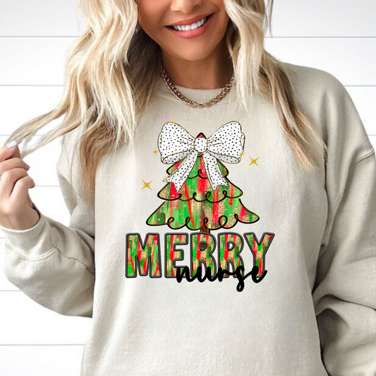 Merry Nurse Christmas Sweatshirt