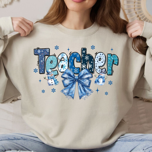 Teacher Winter Christmas Sweatshirt