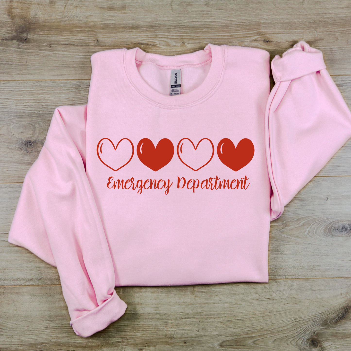 Custom Valentine's Day Heart Nurse Sweatshirt