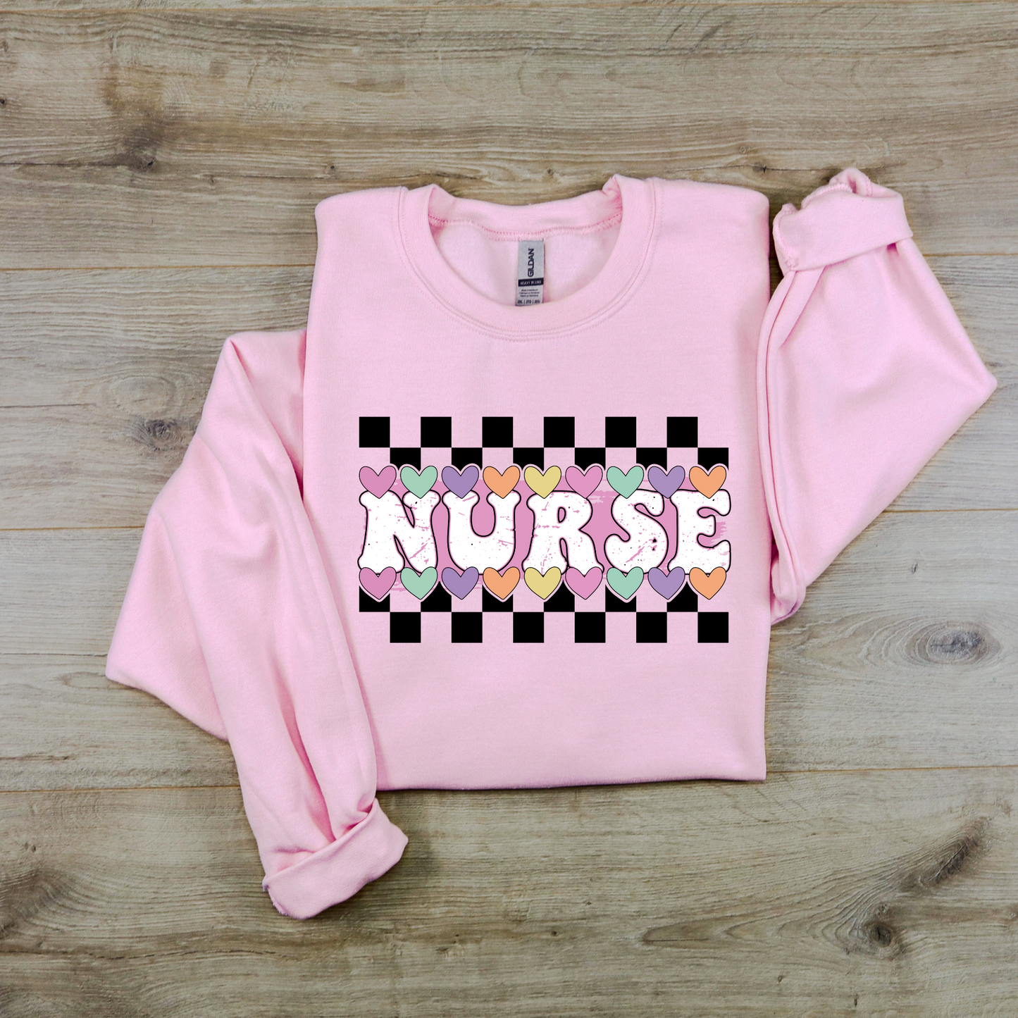 Valentine's Day Nurse Candy Hearts Sweatshirt