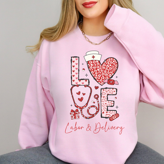 Custom Valentine's Day Nurse Sweatshirt