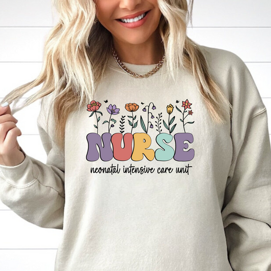 NICU nurse crewneck sweatshirt