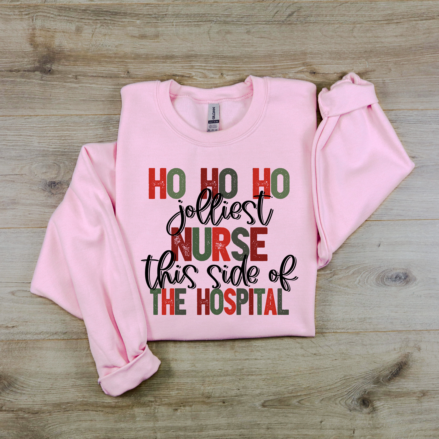 Jolliest Nurse Christmas Sweatshirt