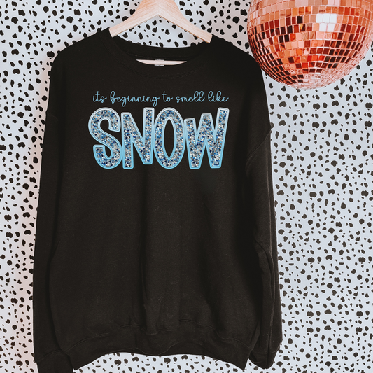 It's Beginning To Smell Like Snow Crewneck Sweatshirt