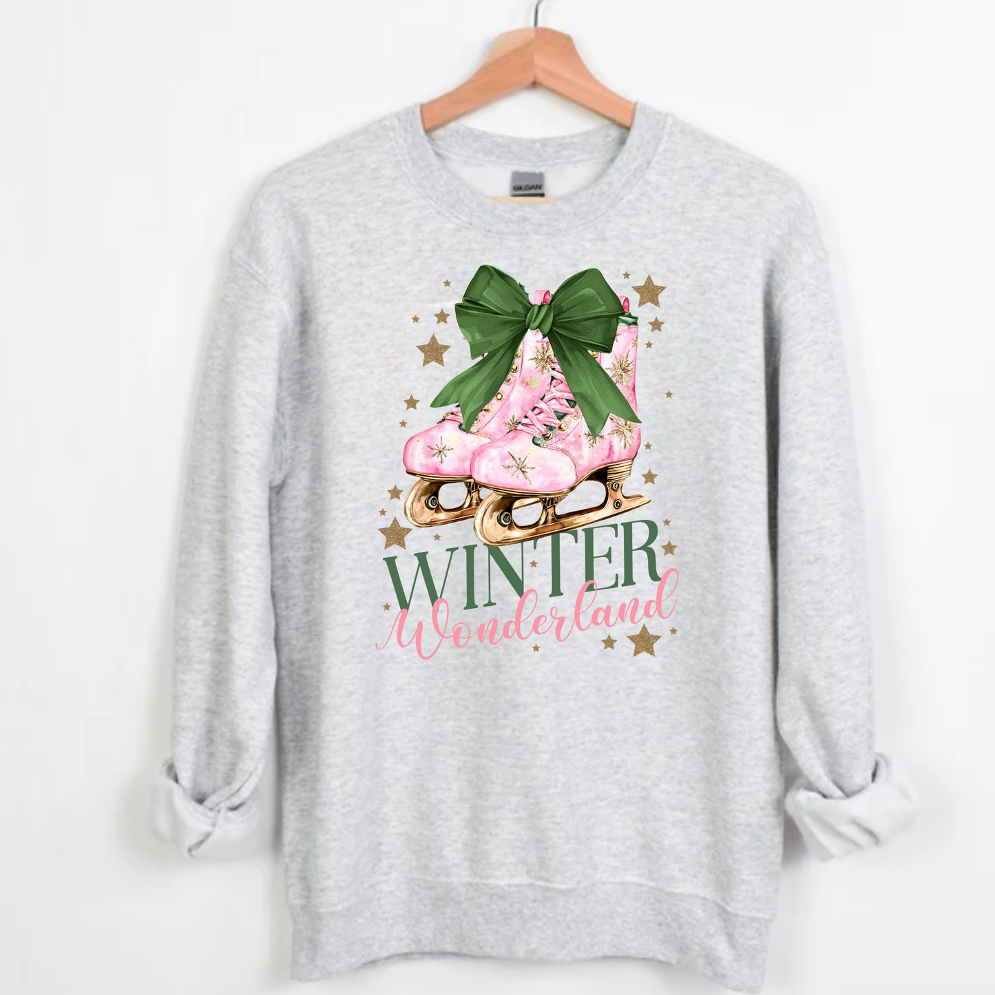 Winter Wonderland Coquette Christmas Crewneck Sweatshirt