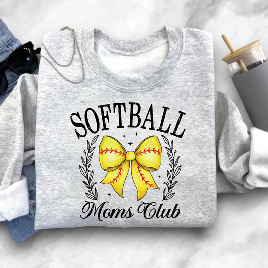 Softball Moms Club Crewneck Sweatshirt