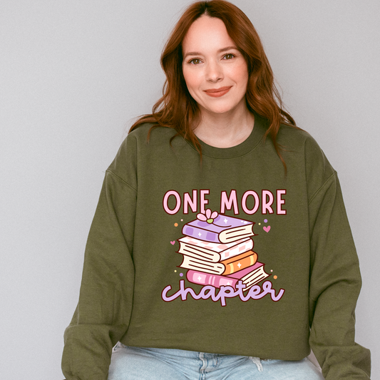 One More Chapter | Book Lover Crewneck Sweatshirt