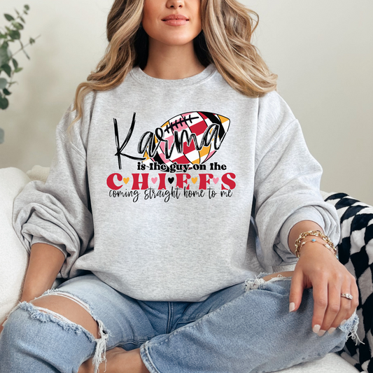 Karma Football Crewneck