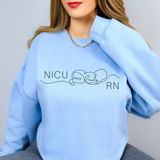 NICU RN crewneck sweatshirt