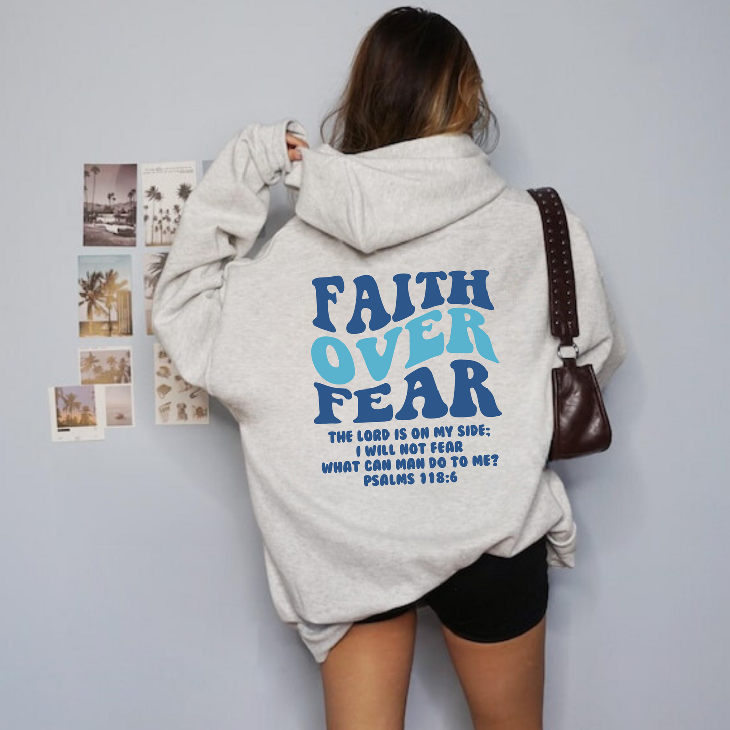 Faith Over Fear | Retro Christian Hoodie