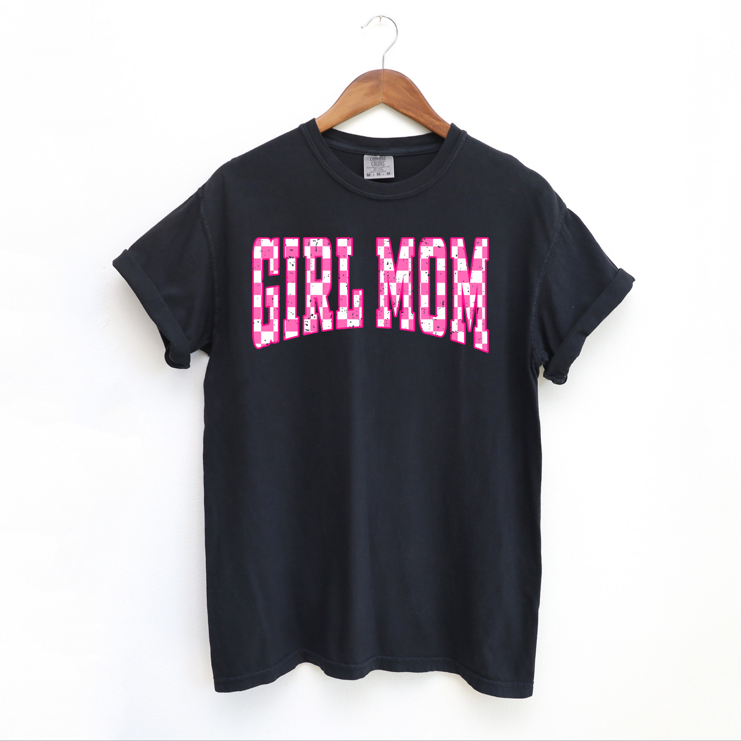 Checkered Girl Mom Shirt