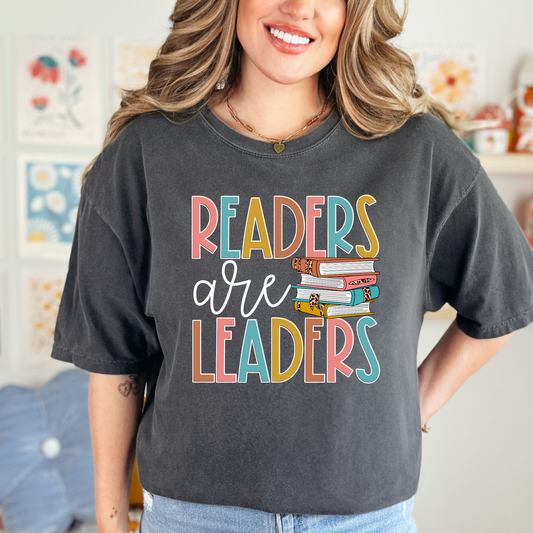 Readers Are Leaders Teacher Shirt Comfort Colors