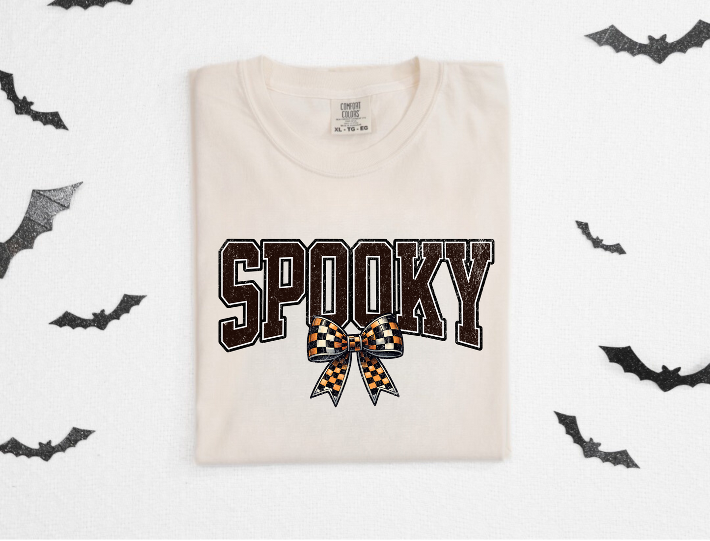 Spooky Halloween Coquette Bow Shirt