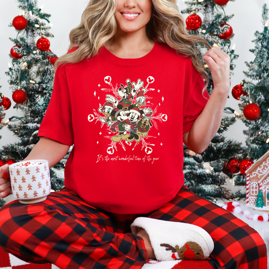 Magical Mouse Christmas Snowflake Shirt