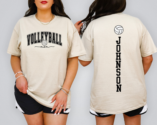 Custom Volleyball Mom Comfort Colors Shirt