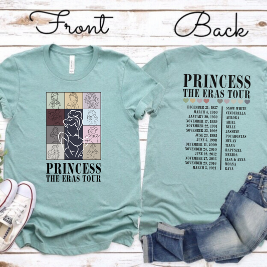 Princess Tour Shirt- Bella Canvas