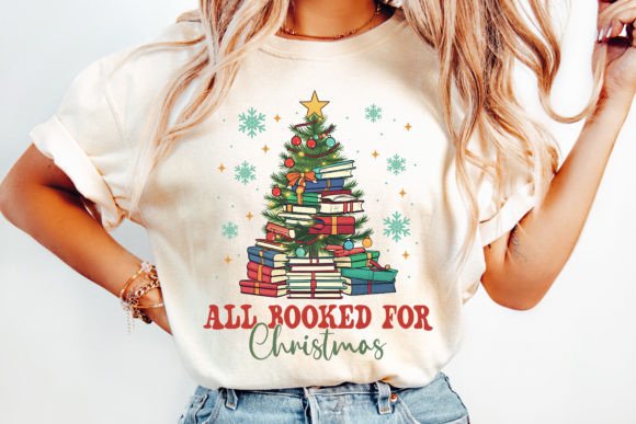 All Booked for Christmas | Teacher Christmas Shirt