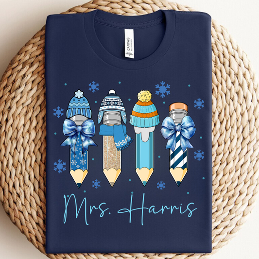 Custom Teacher Winter Shirt | Teacher Christmas Shirt