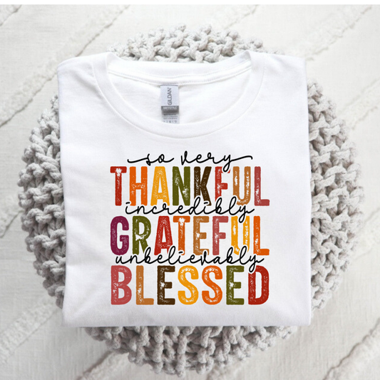 So Very Thankful Thanksgiving Shirt