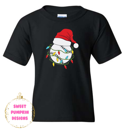 Christmas Baseball Shirt for Kids