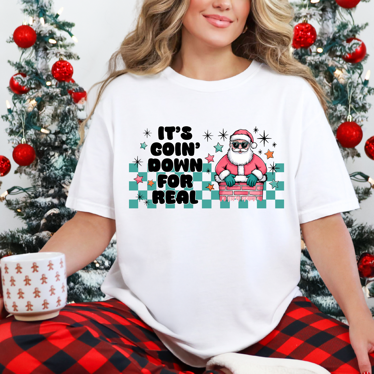 Funny Christmas Shirt | It's Going Down For Real Santa Shirt