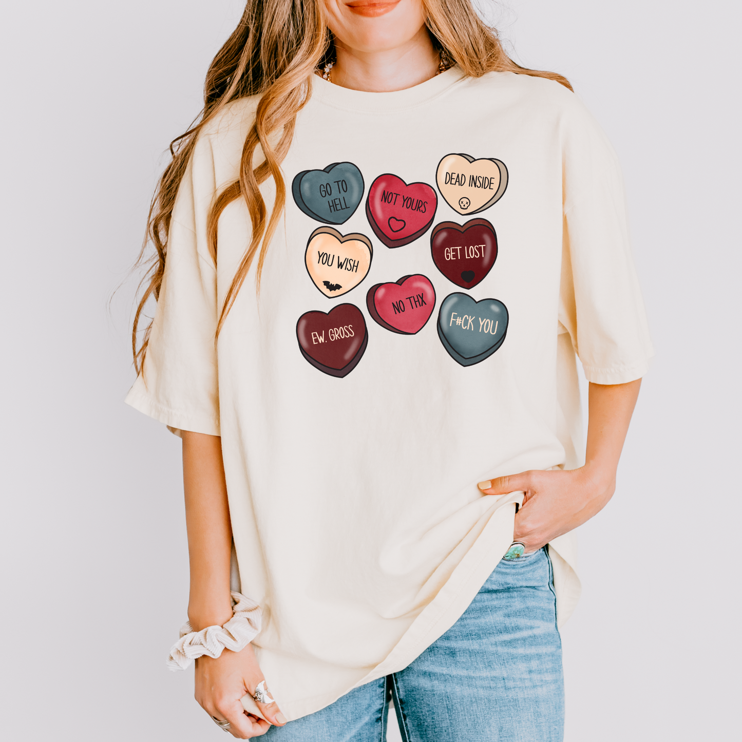 Funny Candy Hearts | Anti-Valentine's Day Shirt